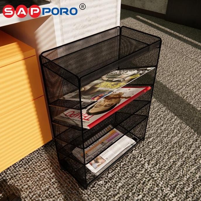 

SAPPORO SOTRA - Rak Dokumen | Rack Majalah | Document Shelf Organizer Besi A22S