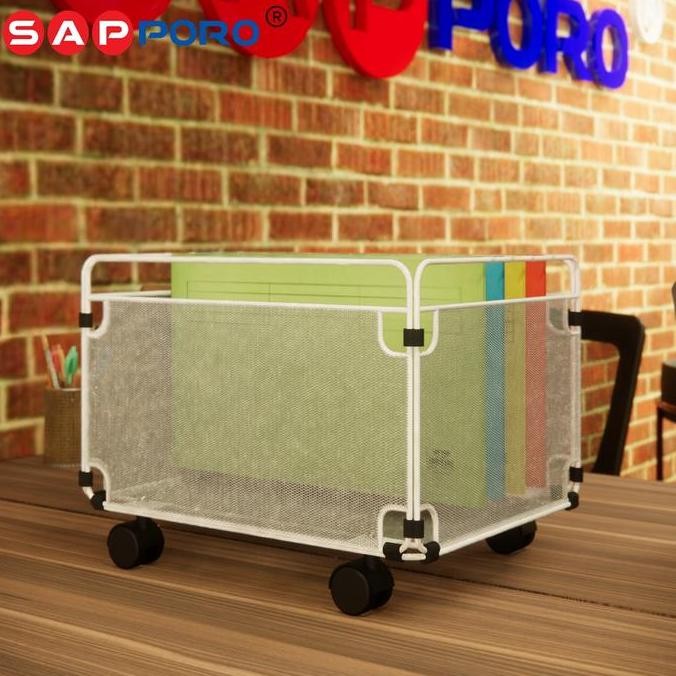 

SAPPORO HALDEN - Rak Dokumen Portable | File Rack | Portable Document Shelf Organizer Besi Hitam A22S