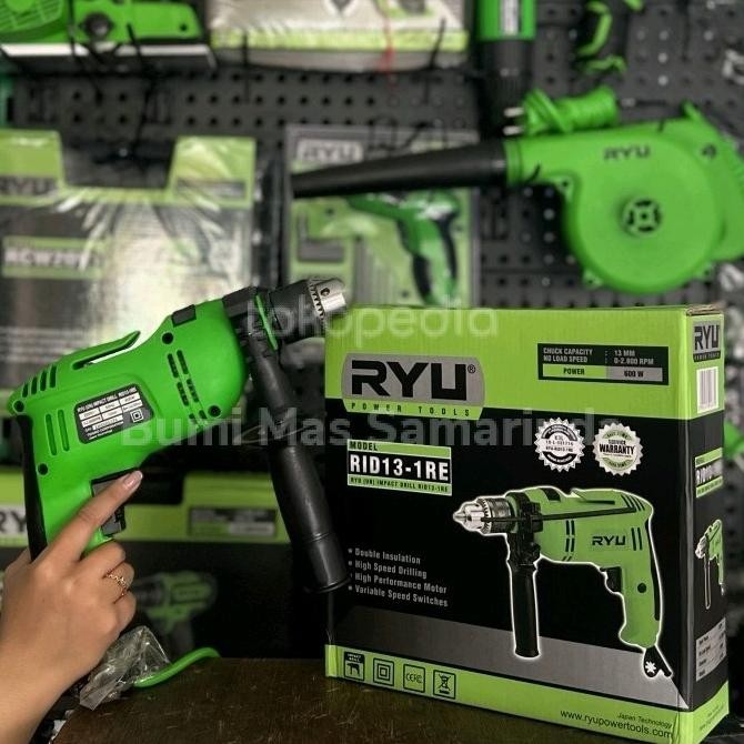 ,,,,,,,] RYU IMPACT DRILL 13MM RID 13-1 RE /MESIN BOR LISTRIK RYU RID13-1 RE