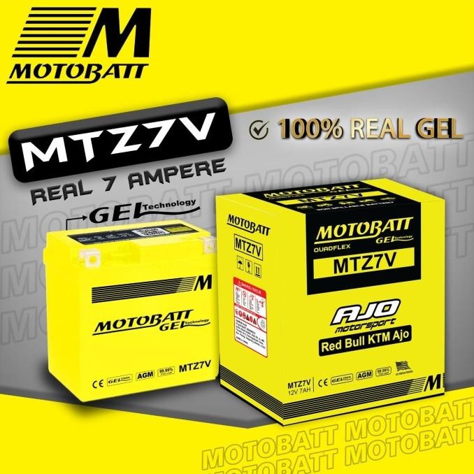 AKI MOTOBATT MTZ7V YAMAHA XMAX 250 / R25 / MT25 - 12V7AH ASLI