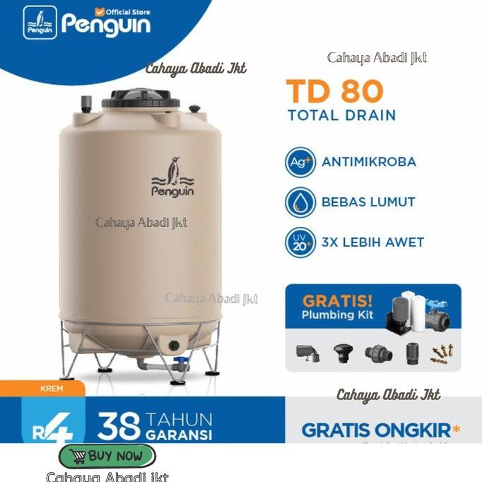 Diskon Penguin Tangki | Toren Td80 | Tandon Air Td 80 800 Liter