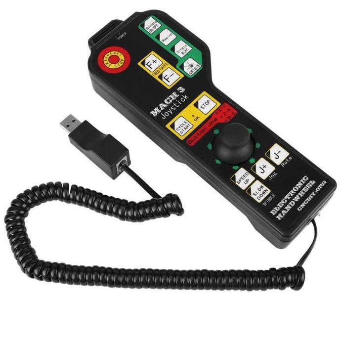 Cnc Usb Mach 3 Hand Held 6-Axis Handle Controller Electronic Joystick Co