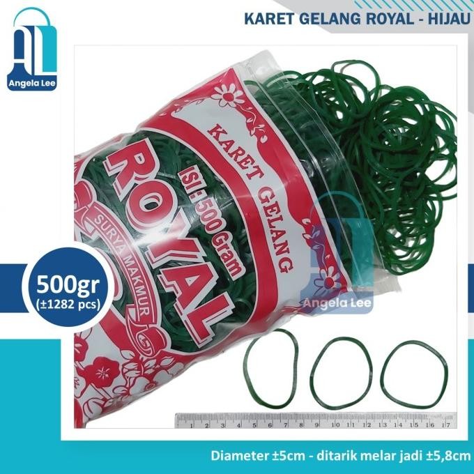 

Grosir Karet Gelang Royal Hijau @ 500 Gr Hijau Elastis Merah Kuning Klip murah
