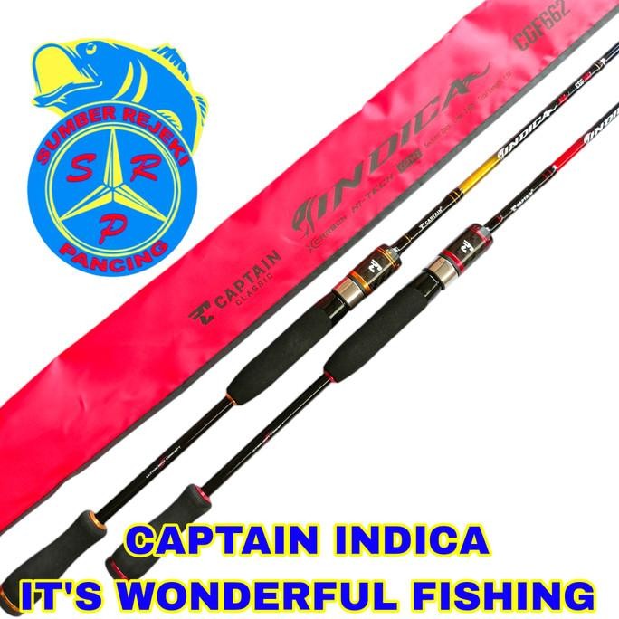 TERBARU - Joran Ultralight Captain Indica carbon Solid 662 & 702
