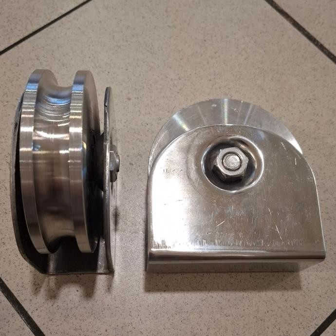 Roda Pintu Pagar/Roda Pintu Gerbang/Roda Pagar Stainless 4 Inchi 304( Behel ) New Stok