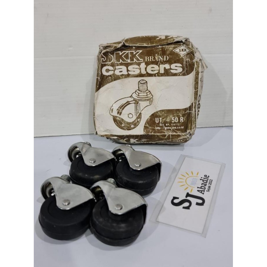 (4 Pcs) Roda Salon Gepeng Caster Skk Ut50 New Stok