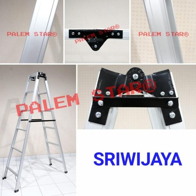 Tangga Lipat Aluminium Palem Star New Stok