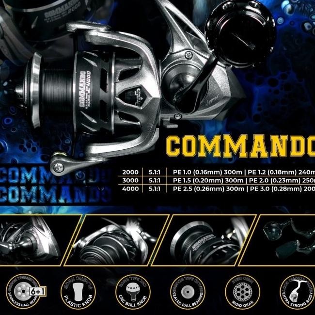 TERBARU - Reel Spinning Harrow Commando Power Handel