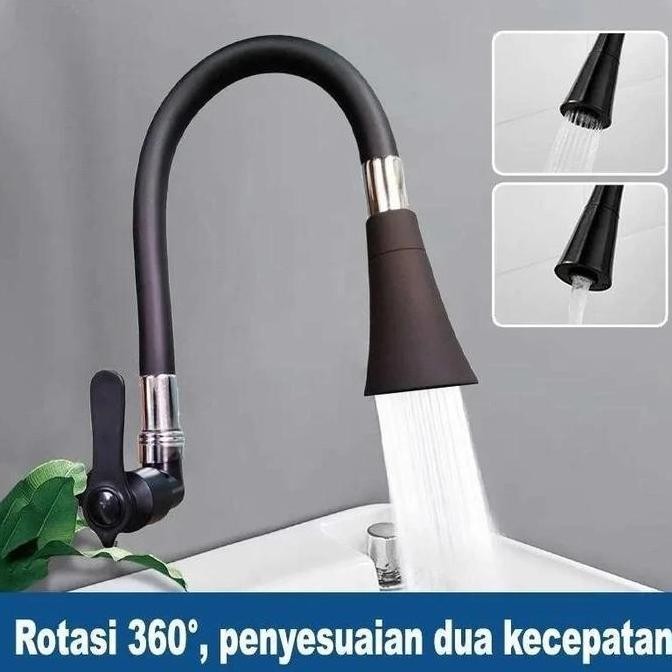 Keran Angsa Fleksibel Yang Dipasang Di Dinding Sus 304 / Keran Wastafel Stainless Steel Sus304 / Ker