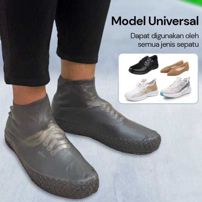 Murah Cover Pelindung Sepatu Mantel Jas Hujan Sepatu Boot Motor Rain Cover Shoes Karet Silicone Anti