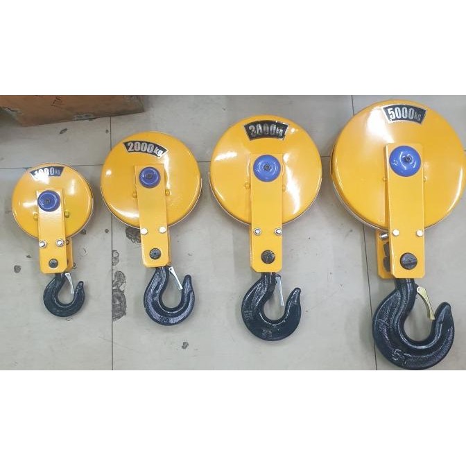 Bottom Hook 2 Ton Hoist / Hook Wire Rope Hoist 2000Kg New Stok