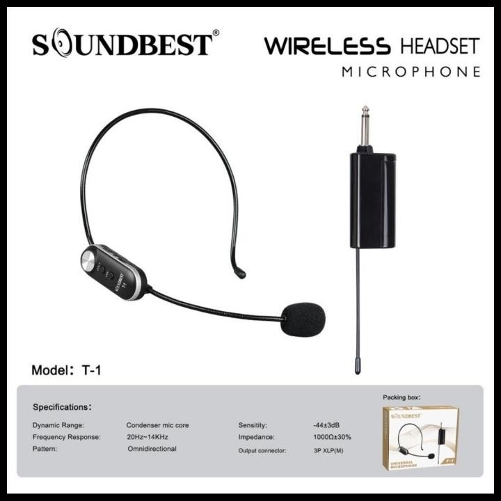 Mic Imam Masjid Wireles Soundbest T1 T 1 Bondu Heandset Original
