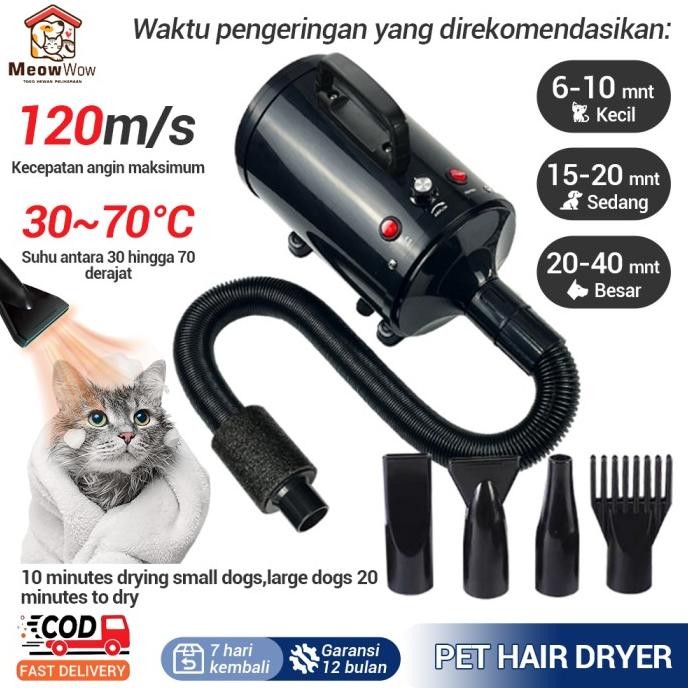 Pet Blower air Pet Dryer Pet Pet Dryer Blower Anjing Kucing Hewan