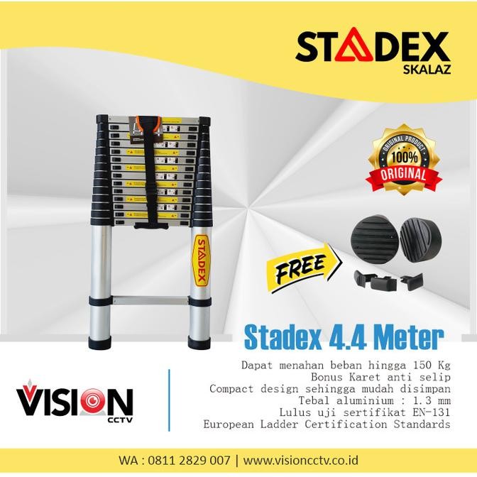 Tangga Teleskopik Stadex 4.4 Meter New Stok