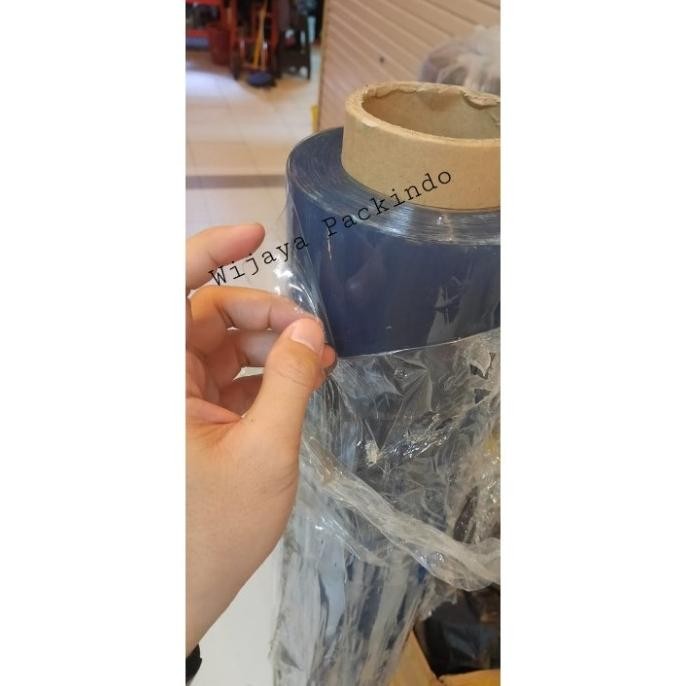 Miliki Plastik Pvc Sheet 0,3Mm Per Roll / Pvc Mika Fleksibel Bening