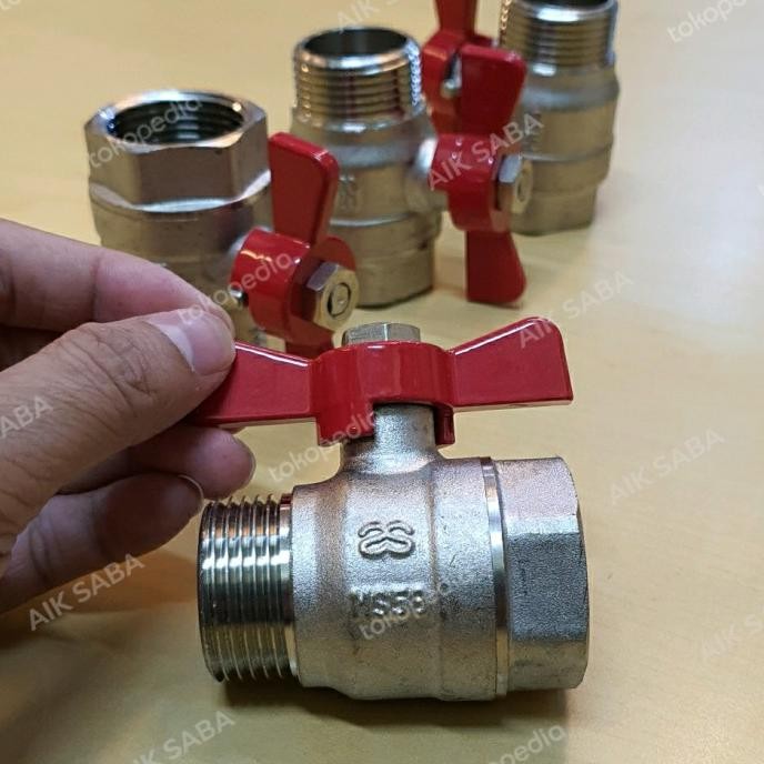 Ball Valve Male Female 1/2 Inch / Ball Valve Drat Luar Drat Dalam Restock