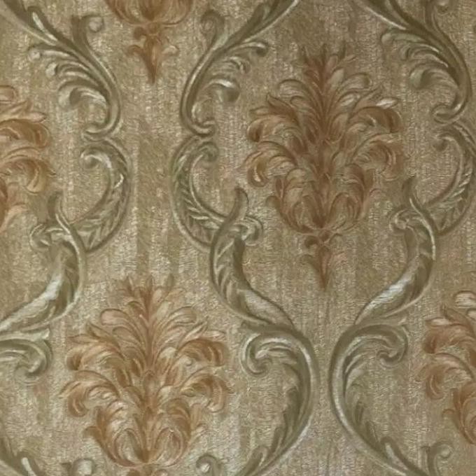 Diskon Wallpaper Dingding Motif Batik Gold Kangbang Premium-C204
