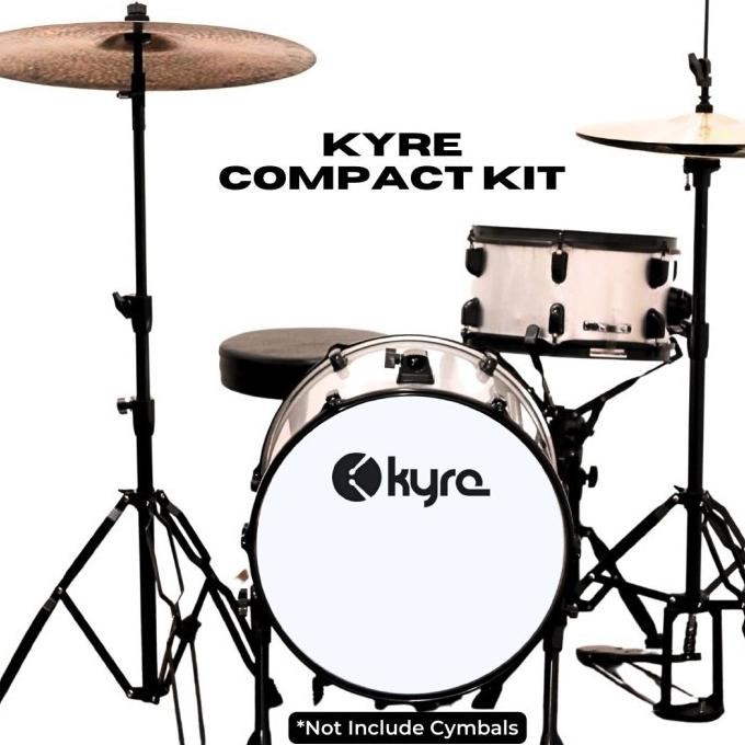 Drum Akustik Portable Minimalis Kyre Compact Kit - Include Kursi Drum