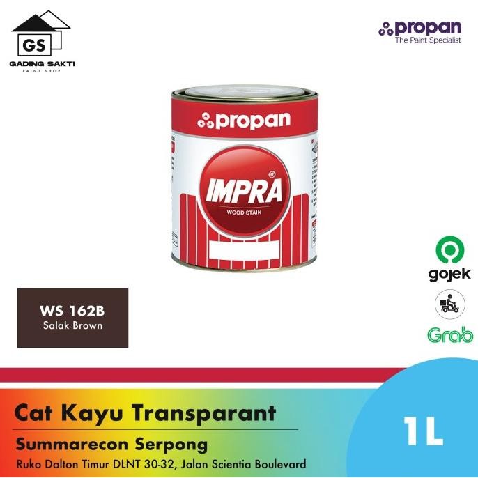 Diskon Propan Impra Woodstain Ws-162B Salak Brown / Cat Kayu 1Ltr