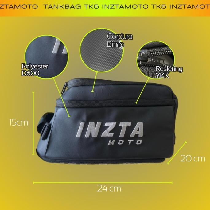 '' Tank Bag Motor, Inzta Tank Tk5, Tas Tangki Touring /