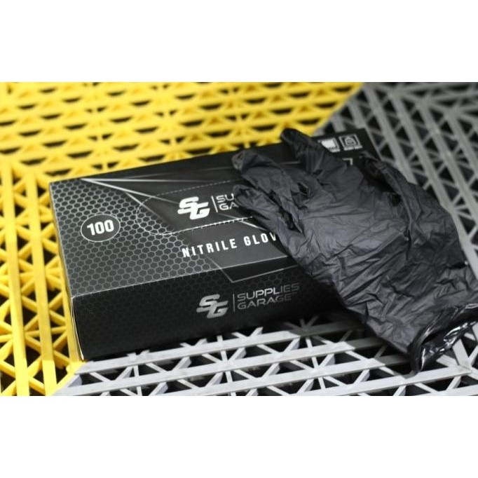 Detailing Nitrile Gloves Black Sarung Tangan Hitam Nitrile LJA