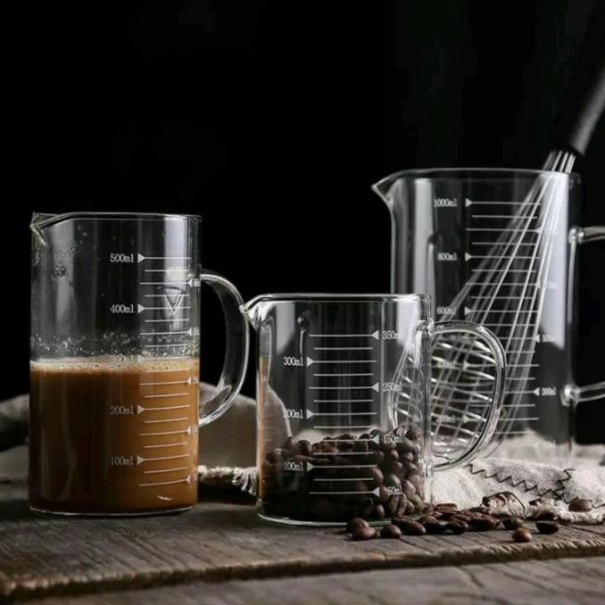 PROMO Gelas Takar Masak/Gelas Takar Kaca/Gelas takaran/Gelas takar 1000 ml
