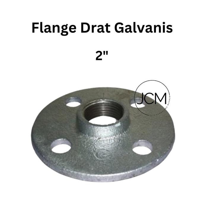 Flange Drat Galvanis 2" Inch / Flange Besi Drat Galvanis Gip 2" New Stok