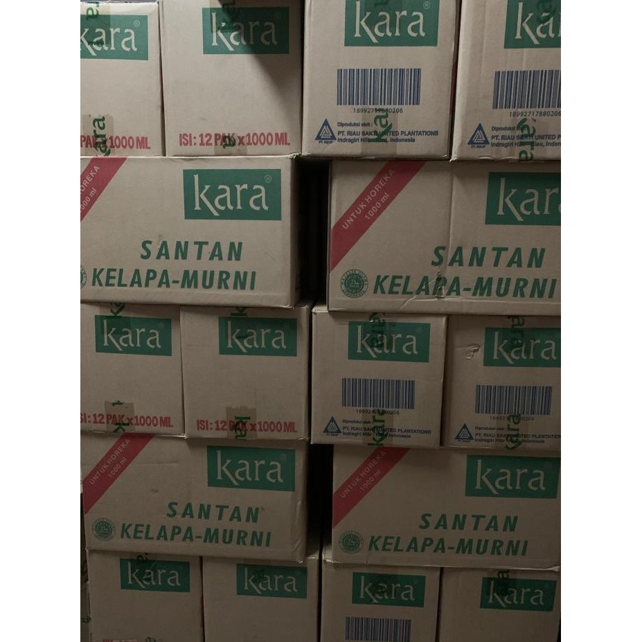 

Kara Santan Kelapa 1000ml 1 dus isi 12 pcs murah