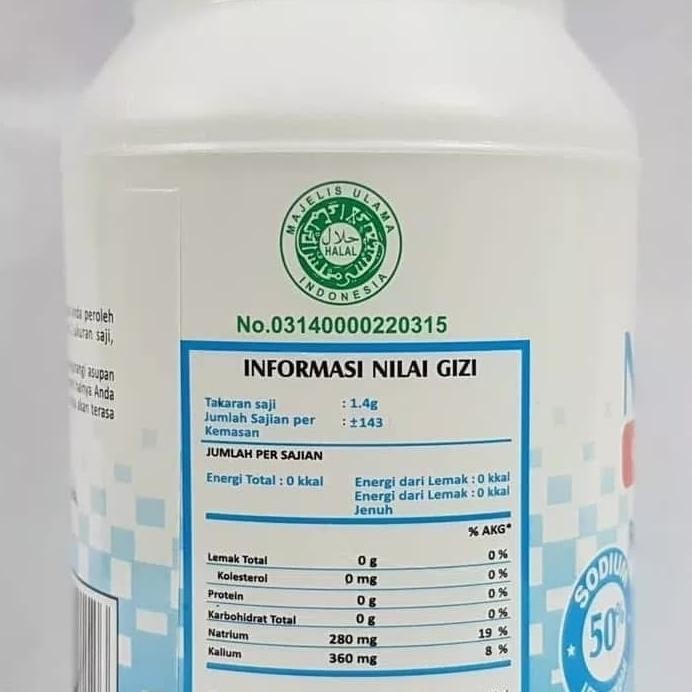 

Nutrisalin garam diet 400gr garam rendah natrium 400 gr garam dapur murah