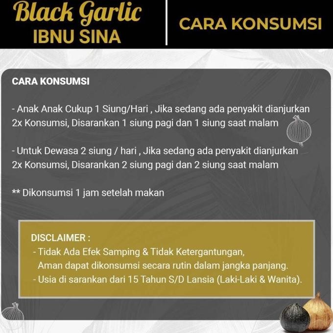 

(ORIGINAL) Black Garlic | Bawang Hitam Tunggal | Ibnu Sina | 500gr murah