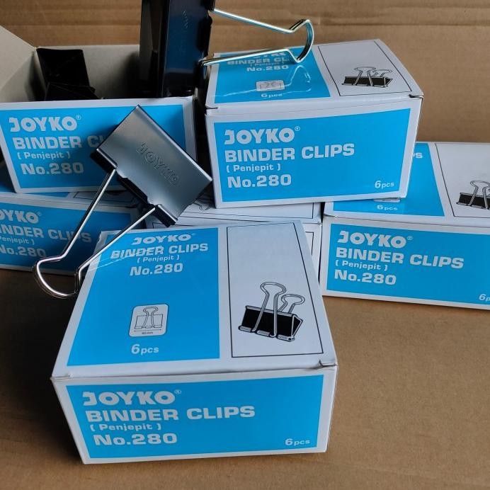 

binder clips no 280(jumbo,besar) satu pack isi 6pcs murah