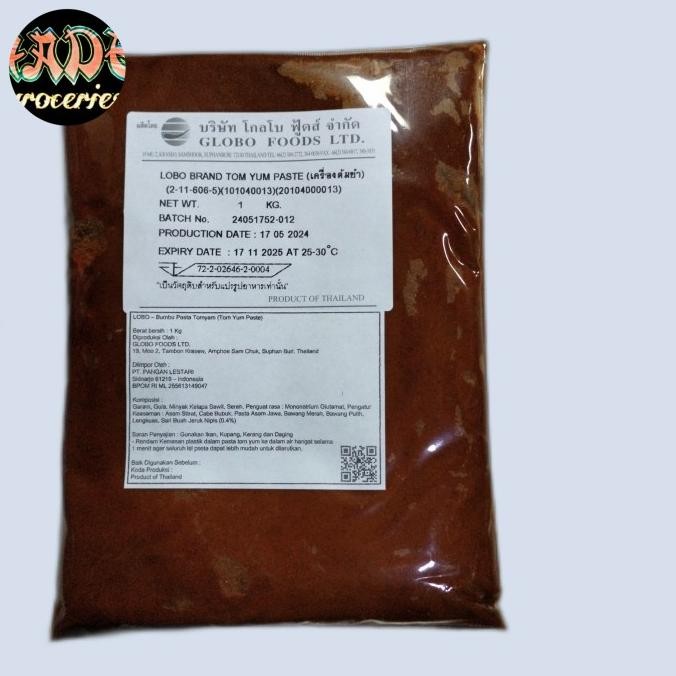 

Tom Yum Soup Paste Lobo 1kg REFIL Thai murah