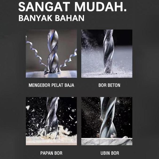 Bor Listrik Cordless Drill Baterai ECOSEN - Mesin Bor Tangan Listrik murah