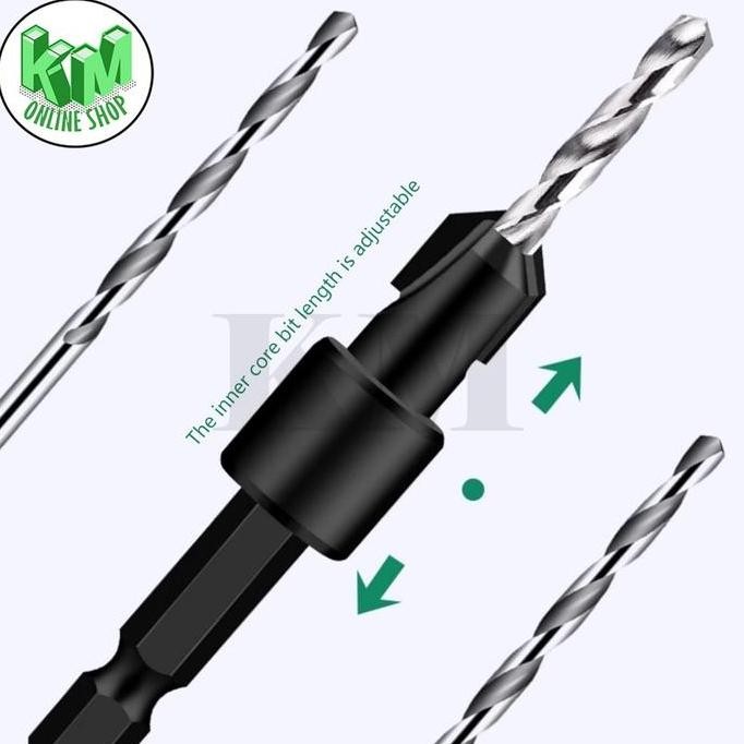 Mata Bor Hole Saw Alat Sembunyikan Sekrup ke Dalam Mata Bor Alat Limited Countersink Bit murah