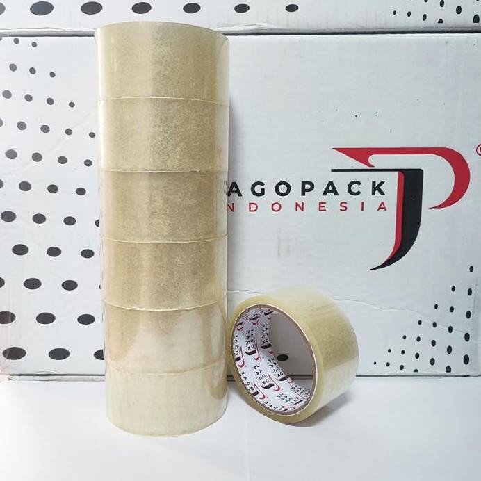 

1 Slop - Lakban Bening - Cokelat 45 mm x 50 yard - Lakban Jago Pack Indonesia Ekonomis murah