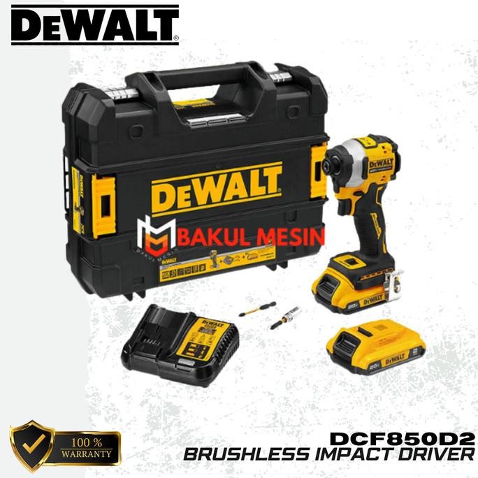 DEWALT DCF850D2 DCF 850 Cordless Brushless Impact Screw Driver murah