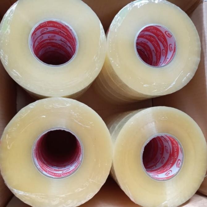 

OPP Lakban JUMBO Bening 2in 45mm*500yard/Plakban Jumbo STAR Clear 500Y murah