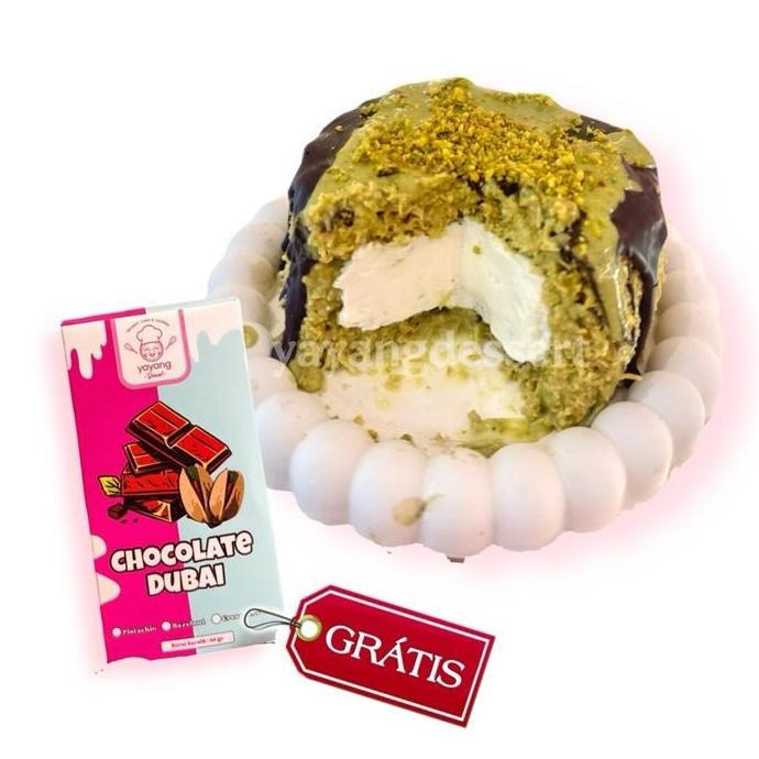 

Pistachio Dubai Cheese Boomb 170g FREE Cokelat Dubai Mini 40g Keju murah