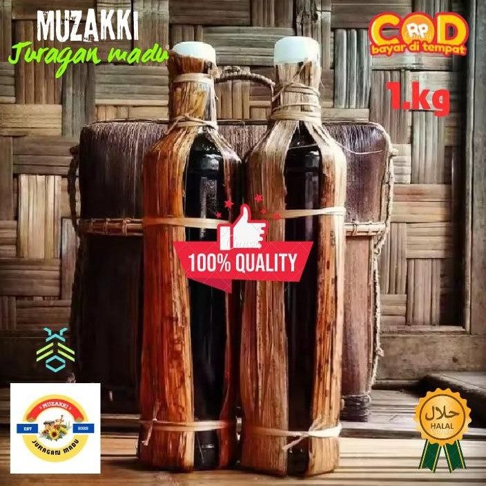 

[PROMO] Madu Odeng asli murni tanpa campuran 1kg madu hutan baduy kemasan botol Marjan