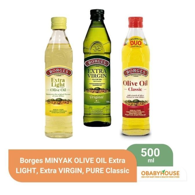 

Borges MINYAK OLIVE OIL Extra LIGHT Extra VIRGIN PURE Classic 500 ml murah