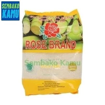 Gula Pasir Rose Brand 1 kg Kuning Gula Tebu Dus - 20 pcs murah