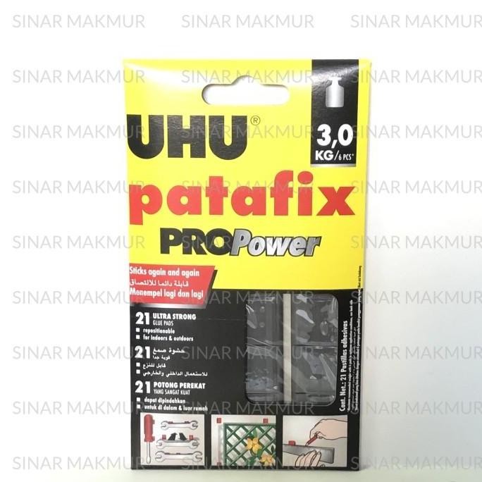 

Patafix Pro Power 3 KG/Glue tack/Lem Serbaguna Hitam 21 pad UHU (SET) murah