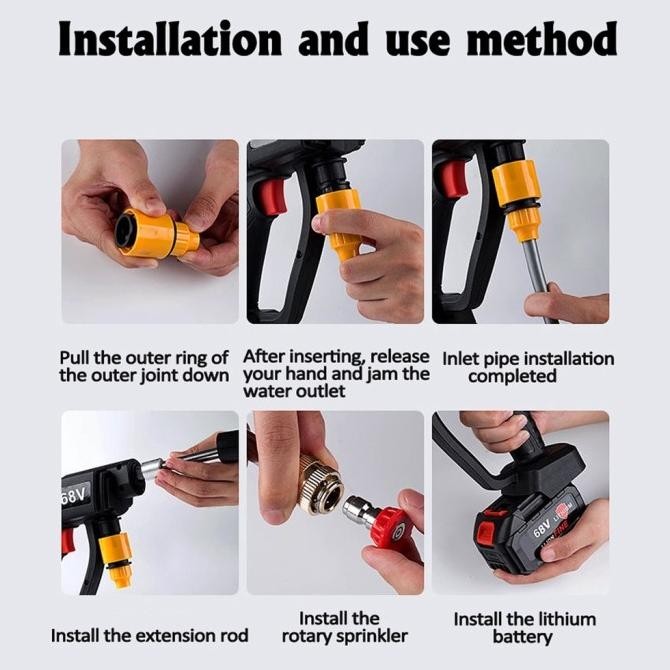 Alat Cuci Mobil Jet Cleaner Cordless Mesin Cuci Motor Mobil