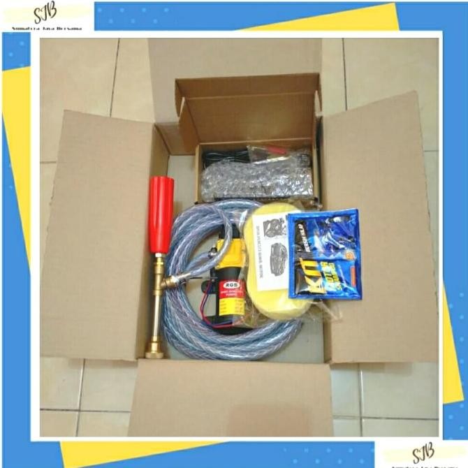 Pompa DC set Alat Steam motor mobil cuci AC lengkap plastik cuci AC