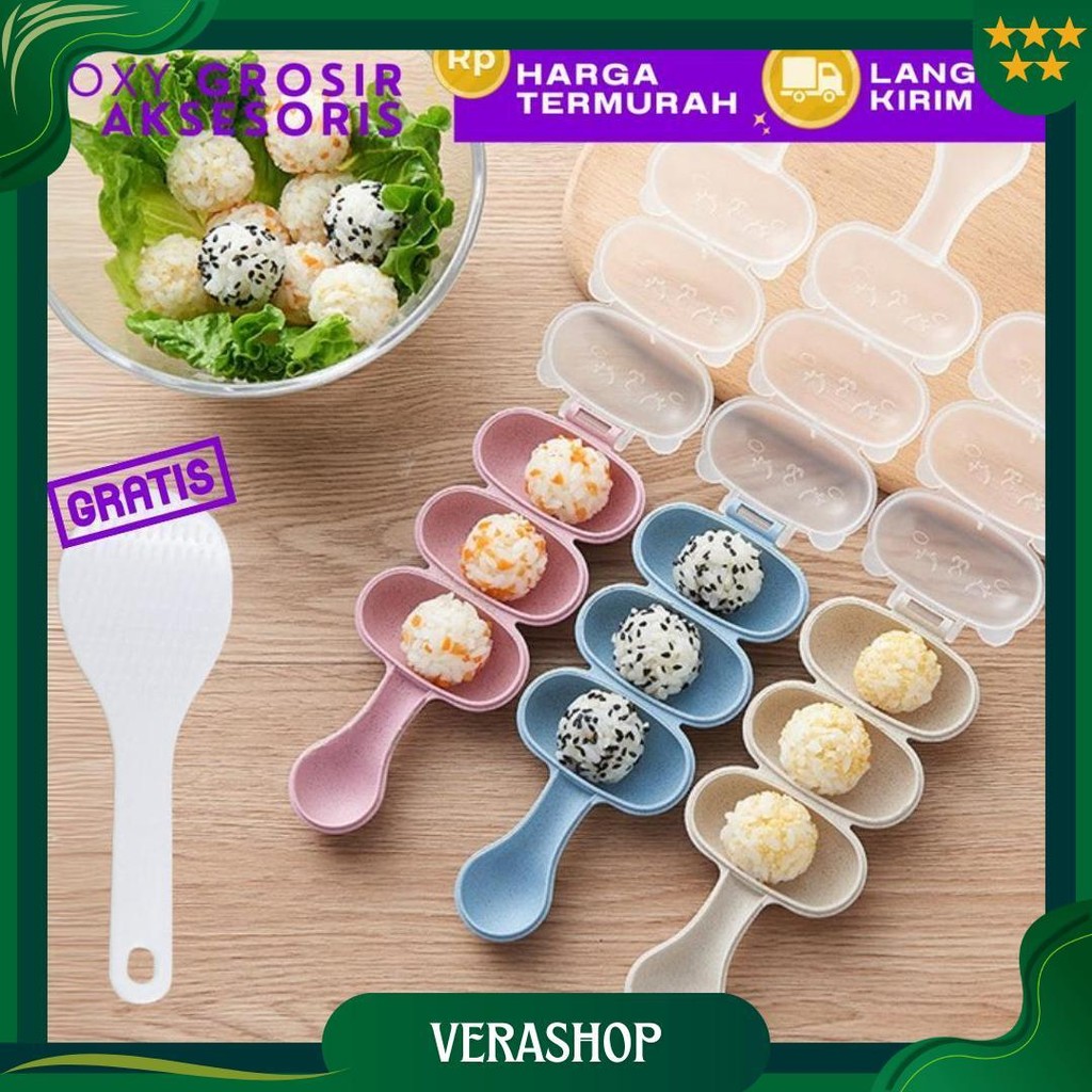 Cetakan Bola Nasi Bento Alat Cetak Nasi Bulat Bento / Rice Ball Shaker Cetakan Nasi Bola Bulat Bento