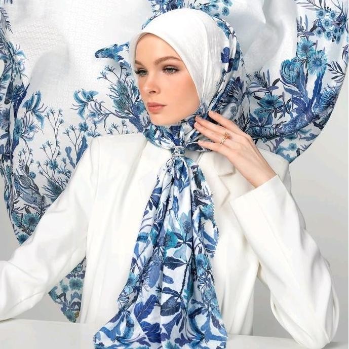Promo Buttonscarves Parade Voal Square New Jilbab Segi Empat
