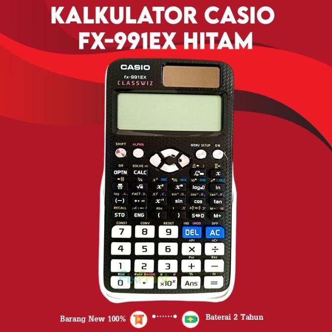 

Kalkulator Casio Fx 991Ex Blue Pink Hitam Black, Calculator Scientific Kalkulator Ilmiah Sekolah Kuliah Standar Fx-991Ex New Original Bergaransi Resmi