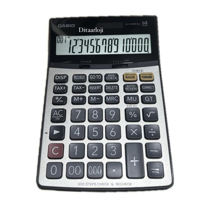 

TERMURAH - kalkulator meja Casio DJ-240D plus besar 14 digit original