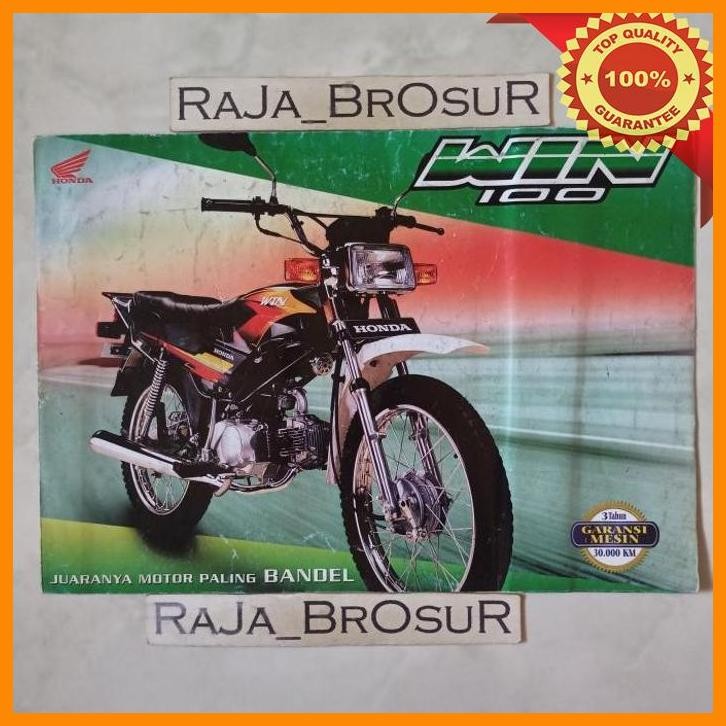 [RJB] POSTER BROSUR KATALOG LEAFLET HONDA WIN 100/WIN100 SEMI TRAIL 2003