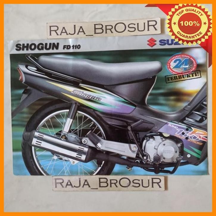 [RJB] POSTER BROSUR KATALOG SUZUKI SHOGUN FD110/SHOGUN 110R/SHOGUN KEBO 2000